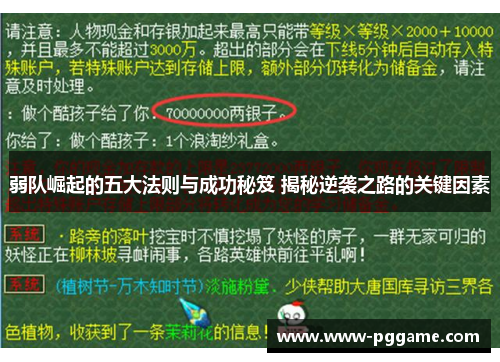 弱队崛起的五大法则与成功秘笈 揭秘逆袭之路的关键因素
