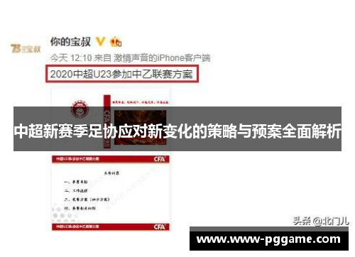 中超新赛季足协应对新变化的策略与预案全面解析