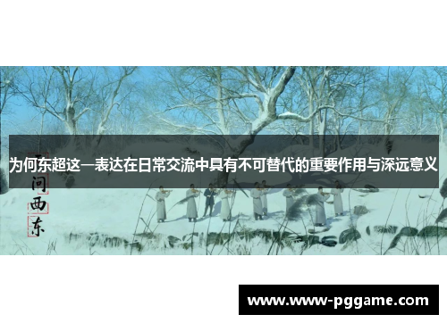 为何东超这一表达在日常交流中具有不可替代的重要作用与深远意义