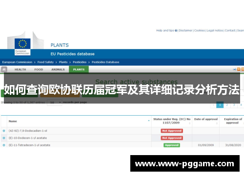 如何查询欧协联历届冠军及其详细记录分析方法